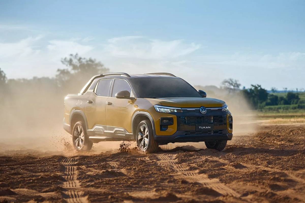 VW Tukan chega em 2027 com 85% de conteúdo nacional e sistema híbrido para tirar a liderança da Fiat Strada